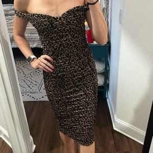 NWT Majorelle Tabitha leopard midi dress